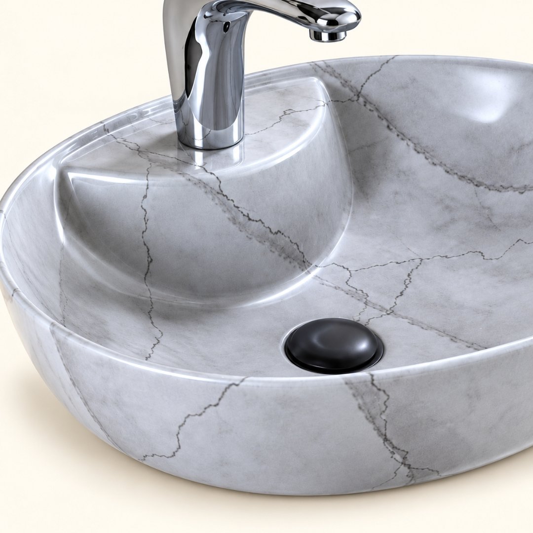 Sonet MAC ROUND - 004, table top basin (view 4)